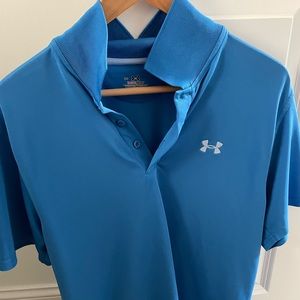 Small - Golf Polo - Blue - Under Armor